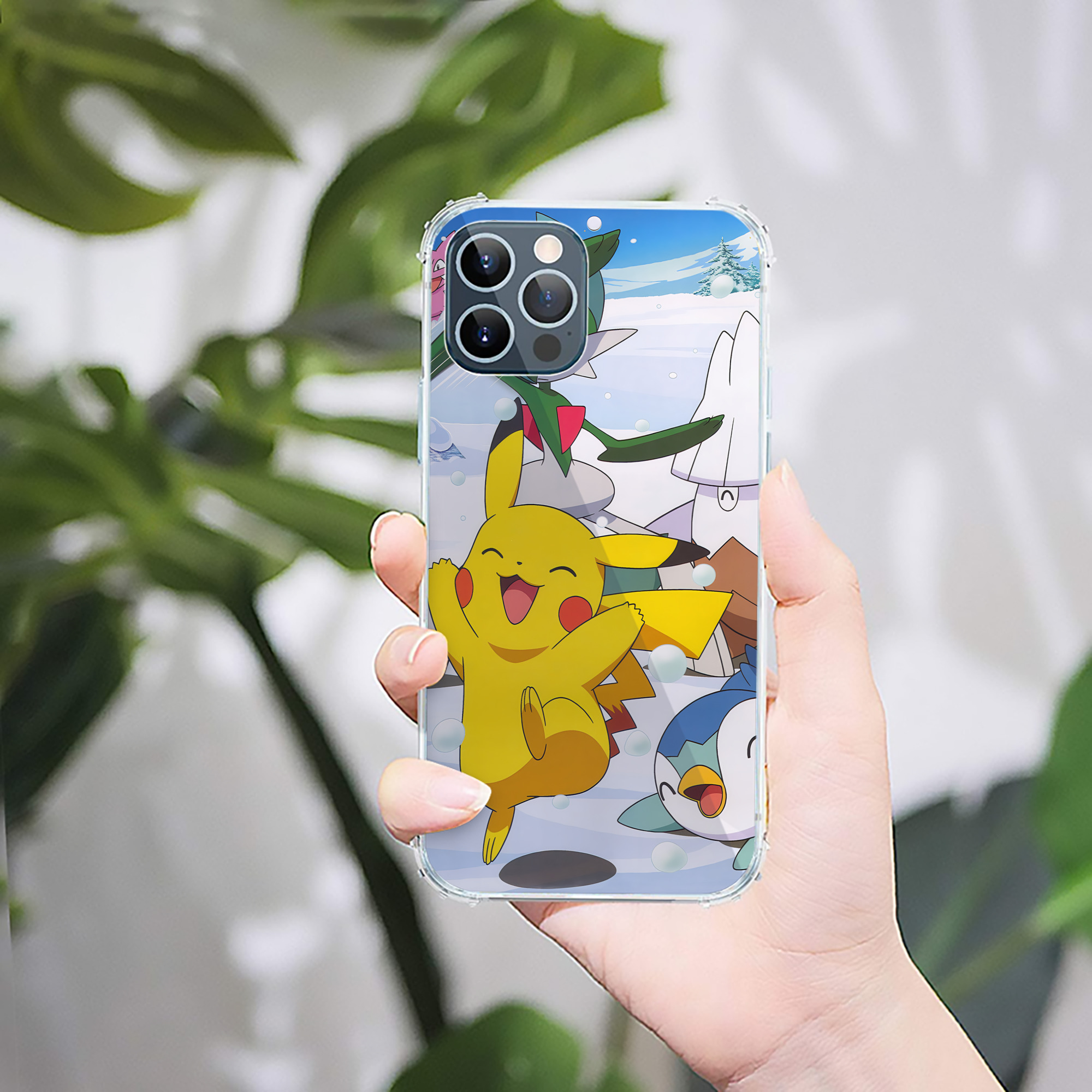 （画像用） ポケットモンスター Pokémon 【iPhone 12シリーズ対応】透明スマホケース（クリアソフトケース）